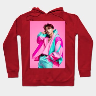 Kpop Man Handsome Pink Hoodie